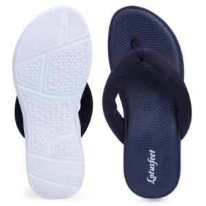 Lotusfeet : E-Walk AquaCush Women Sandal Durable Black Footwear - 0163 - Image 4