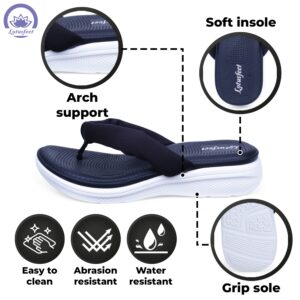 Lotusfeet : E-Walk AquaCush Women Sandal Durable Black Footwear - 0163 - Image 5