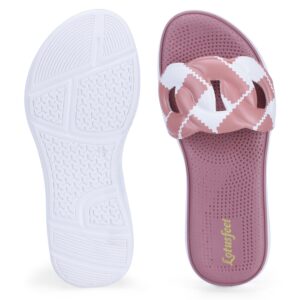 Lotusfeet : E-Walk AquaCush Women Chappal Durable Pink Footwear - 0197 - Image 4