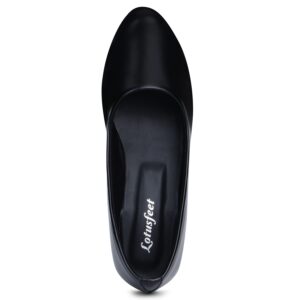 Professional Prowess: Lotusfeet's Executive Elegance Collection Black Formals - 0114 - Image 4