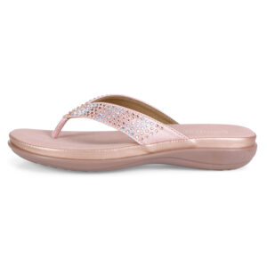 CloudWalk Comfort: Lotusfeet's TPR Sole Stitched Style Footwear Pink - 060 - Image 3